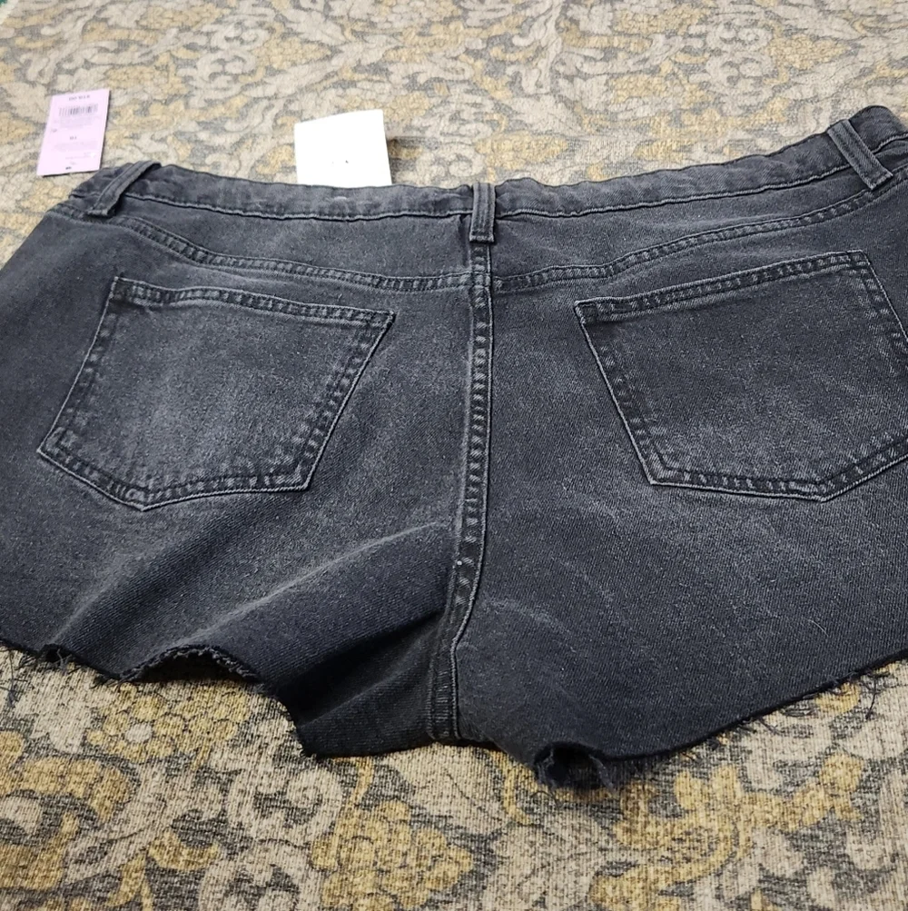 Women's Low-Rise Baggy Jean Shorts - Wild Fable Black Wash 16/2.5